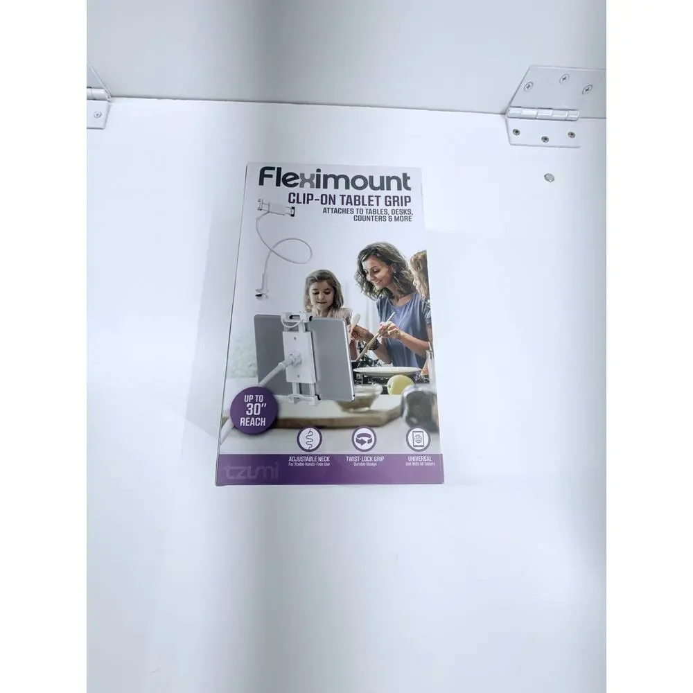 FlexiMount Clip-on Tablet Stand – Fits iPad, Kindle & More